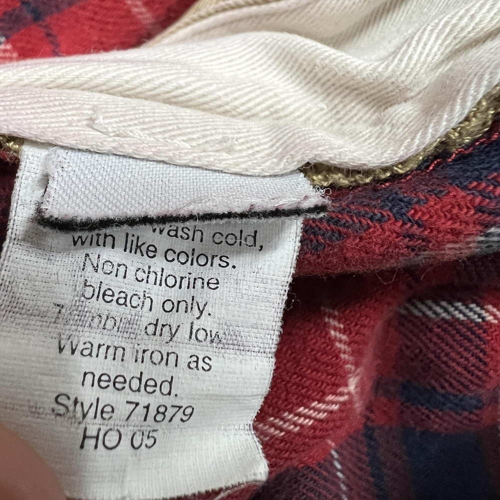 Vintage J Crew Pants Mens 32x30 Beige Khaki Flannel Lined Chino Winter Thermal - Picture 6 of 16